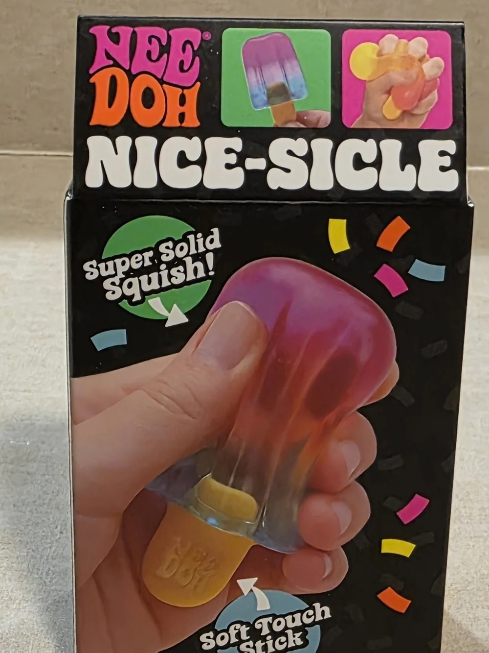 Nee-Doh Nice-Sicle Squishy Toy in Purple and Blue